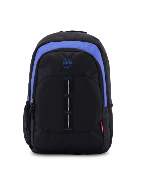 

Harissons Unisex Black & Blue Colourblocked Backpack