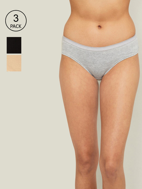 

Ginger by Lifestyle Black Pack of 3 Cotton Panty 1000009765832