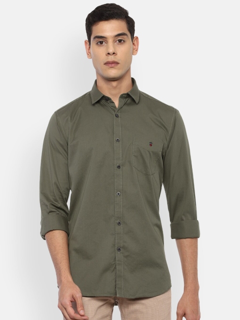 

Louis Philippe Sport Men Olive Green Slim Fit Casual Shirt