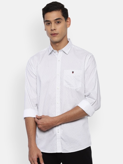 

Louis Philippe Sport Men White Slim Fit Printed Cotton Casual Shirt