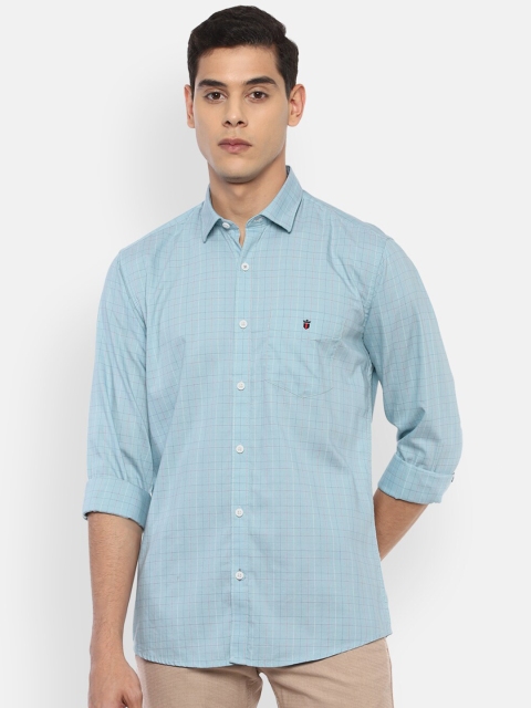

Louis Philippe Sport Men Blue Slim Fit Checked Casual Shirt