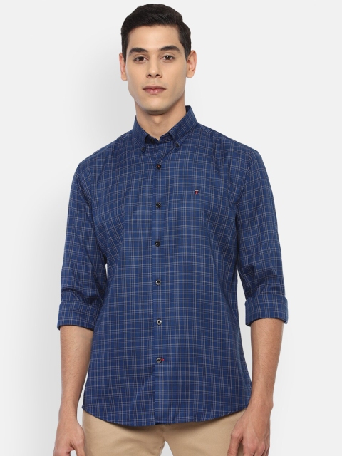 

Louis Philippe Sport Men Blue Slim Fit Checked Casual Shirt