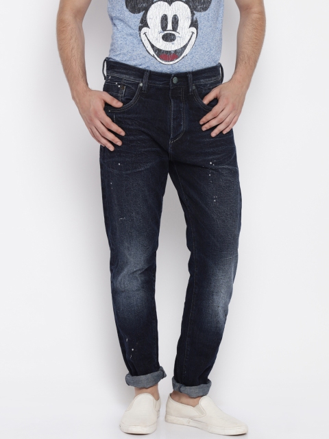 

Jack & Jones Men Blue Washed Anti-Fit Jeans