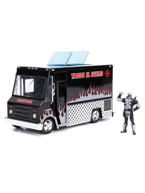 

Jada Toys Kids Black & Grey Printed Deadpool Taco Truck With Deadpool Figure