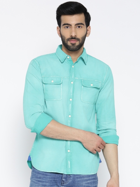 

Jack & Jones Men Blue Casual Shirt