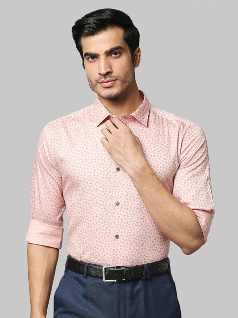 

Park Avenue Men Orange Slim Fit Printed Formal Shirt