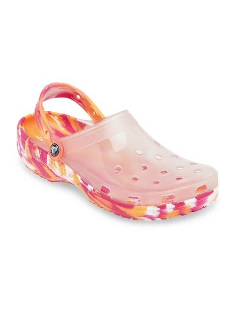 

Crocs Unisex Pink & Orange Clogs Sandals