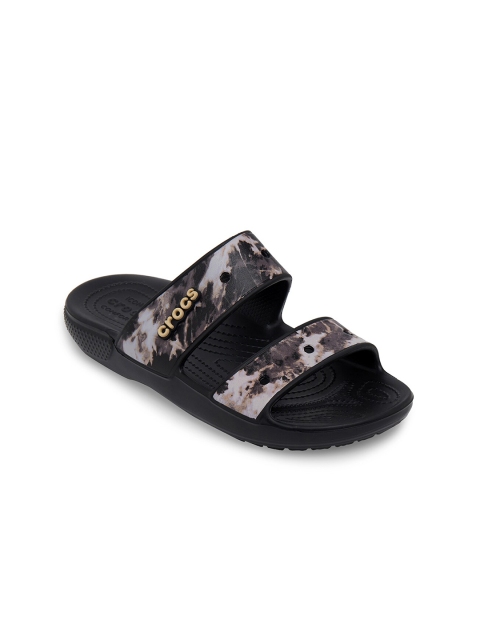 

Crocs Unisex Black & Beige Croslite Comfort Sandals