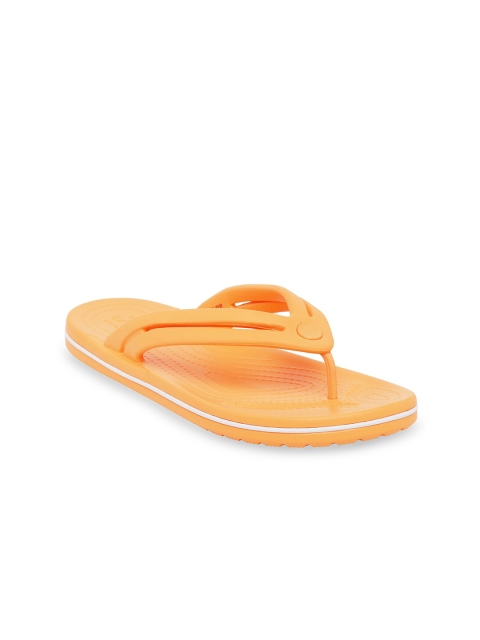 

Crocs Crocband Women Orange White Croslite Slip-On