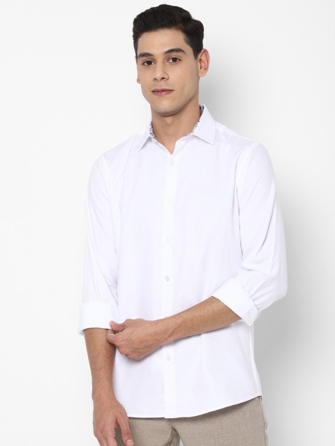 

Allen Solly Men White Slim Fit Pure Cotton Casual Shirt