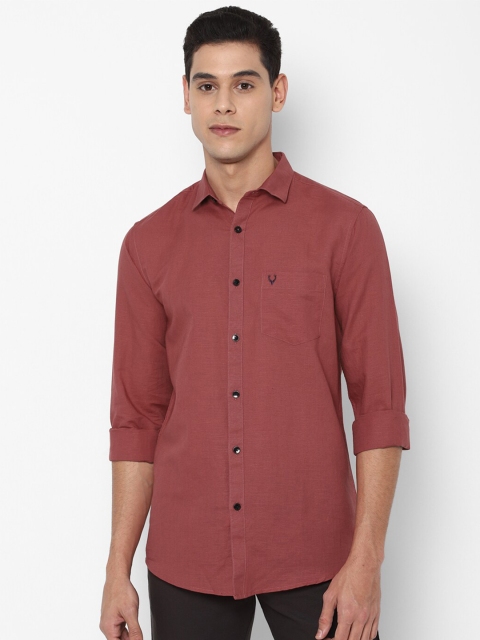 

Allen Solly Men Red Slim Fit Casual Shirt