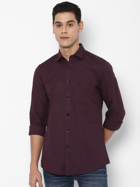 

Allen Solly Men Maroon Slim Fit Casual Shirt