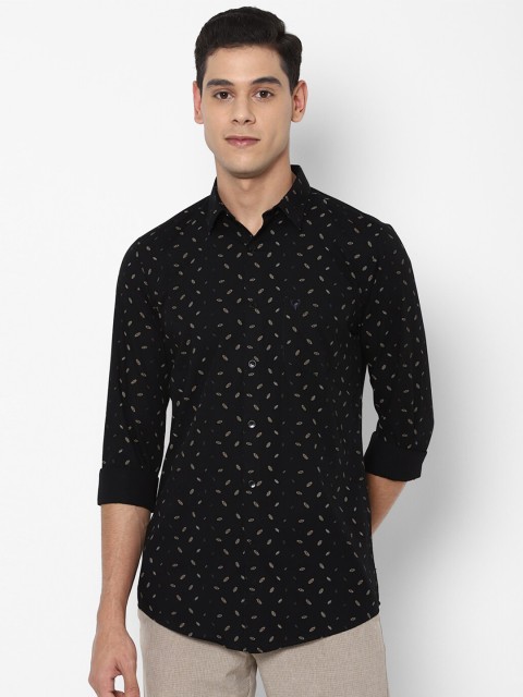 

Allen Solly Men Black Slim Fit Printed Casual Shirt