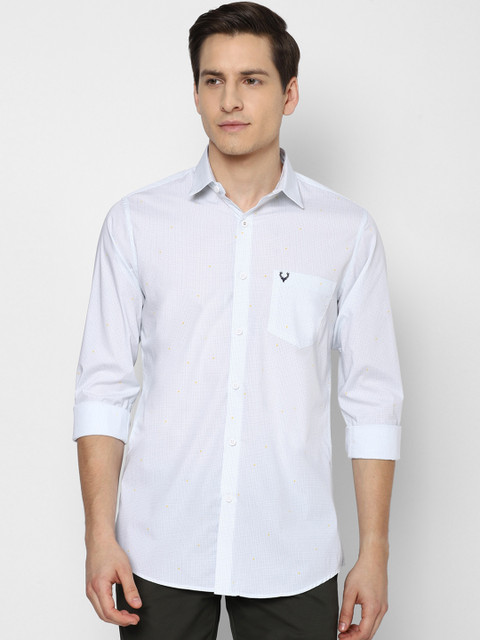 

Allen Solly Men Blue Slim Fit Printed Casual Shirt