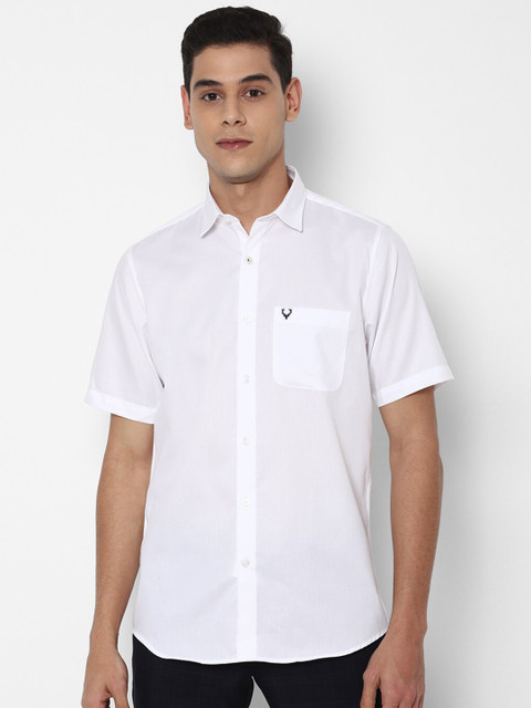 

Allen Solly Men White Slim Fit Pure Cotton Casual Shirt