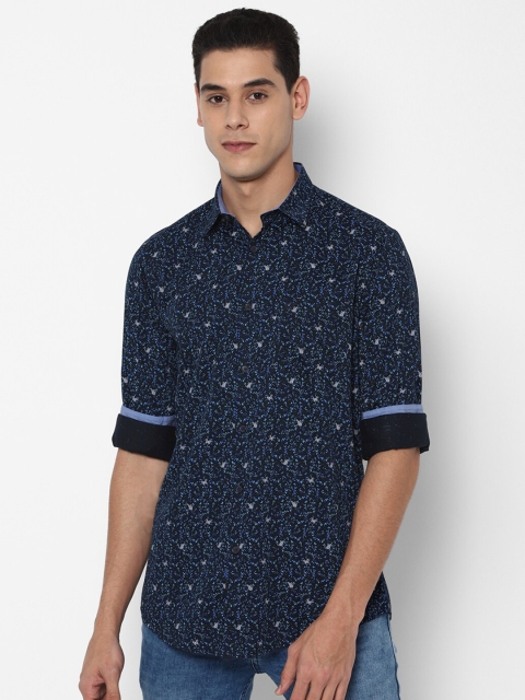 

Allen Solly Men Blue Slim Fit Printed Casual Shirt