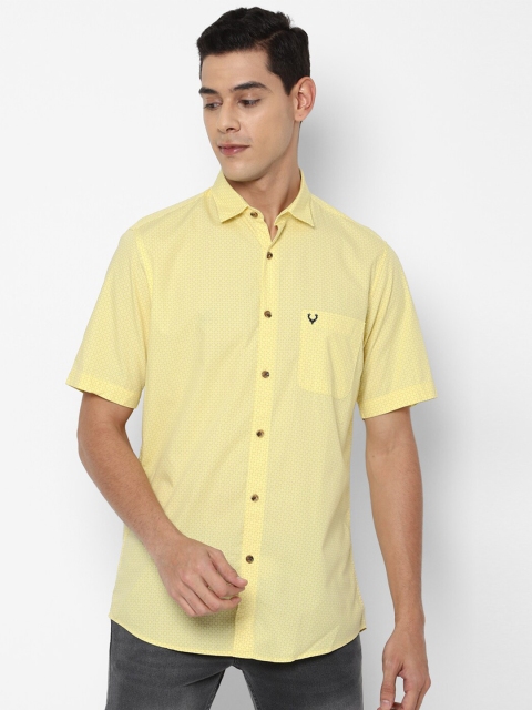 

Allen Solly Men Yellow Slim Fit Casual Shirt