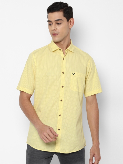 

Allen Solly Men Yellow Slim Fit Casual Shirt