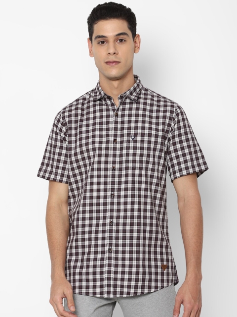 

Allen Solly Sport Men White Grid Tattersall Checks Pure Cotton Casual Shirt