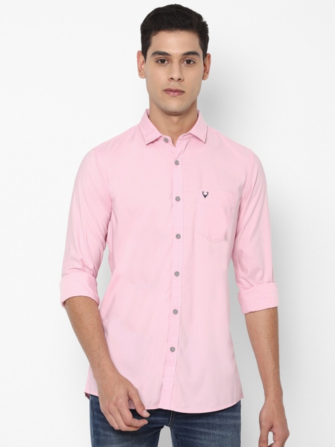 

Allen Solly Sport Men Pink Solid Casual Shirt