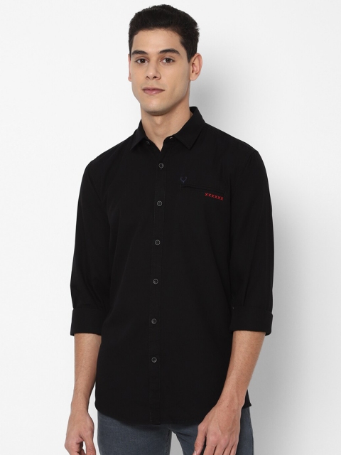 

Allen Solly Sport Men Black Pure Cotton Casual Shirt