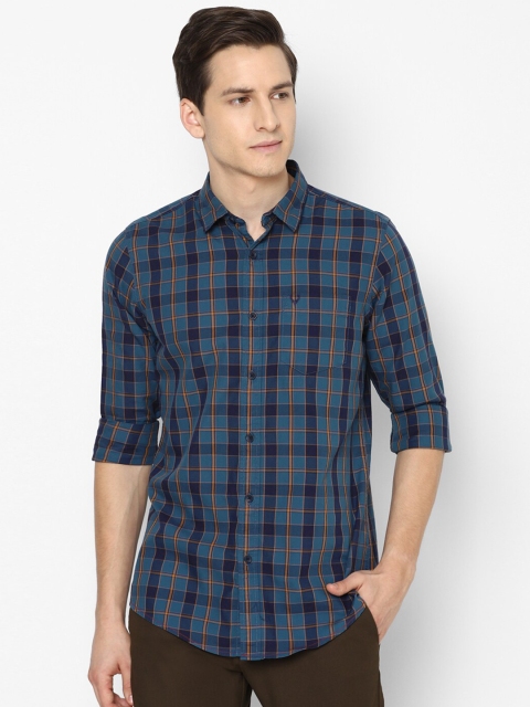 

Allen Solly Sport Men Blue Tartan Checks Checked Casual Shirt