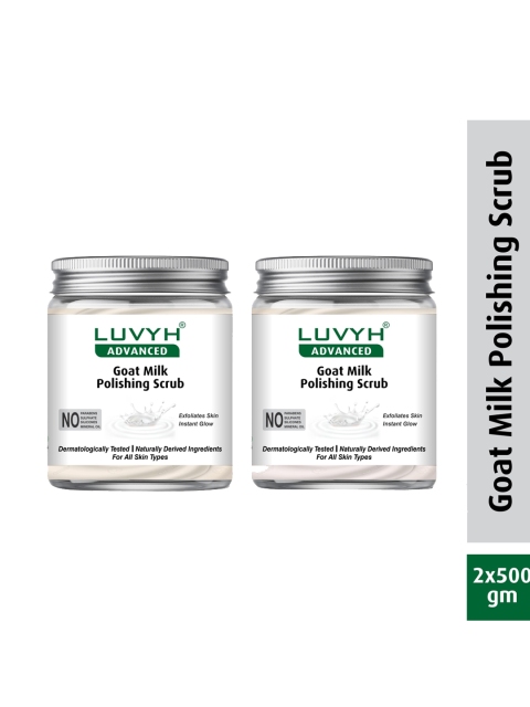 

LUVYH Pack Of 2 Goat Milk Polishing Scrub - 5o gm, White