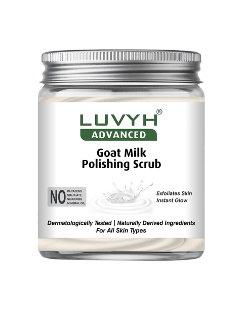 

LUVYH Goat Milk Polishing Scrub - 500g, White