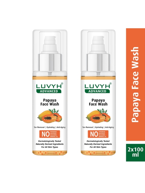 

LUVYH Set of 2 Papaya Face Wash, Orange