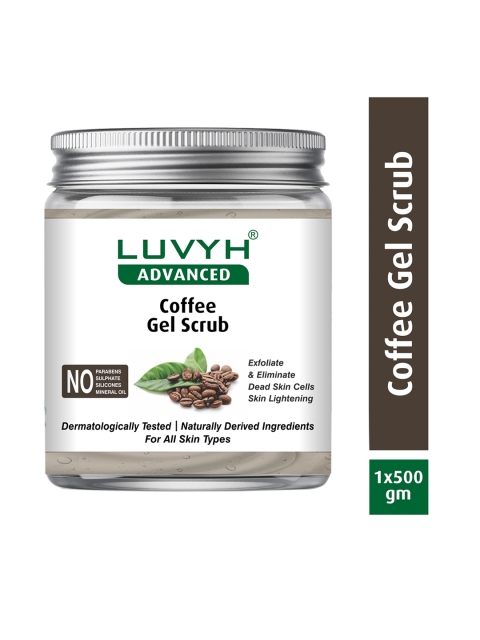 

LUVYH Coffee Gel Scrub - 500g, Brown