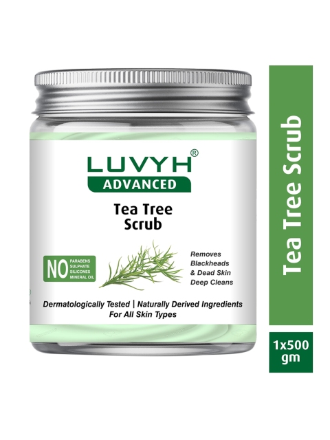 

LUVYH Tea Tree Scrub - 500g, Green
