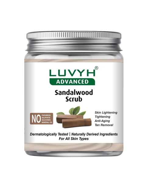 

LUVYH Sandalwood Scrub - 500g, White