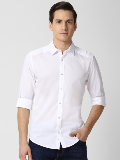 

Peter England Casuals Men White Slim Fit Pure Cotton Casual Shirt