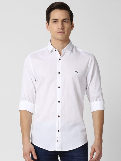

Peter England Casuals Men White Slim Fit Pure Cotton Casual Shirt