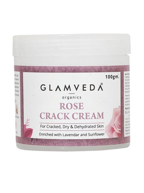 

GLAMVEDA Rose Crack Cream Enriched With Lavander & Sunflower - 100 g, White