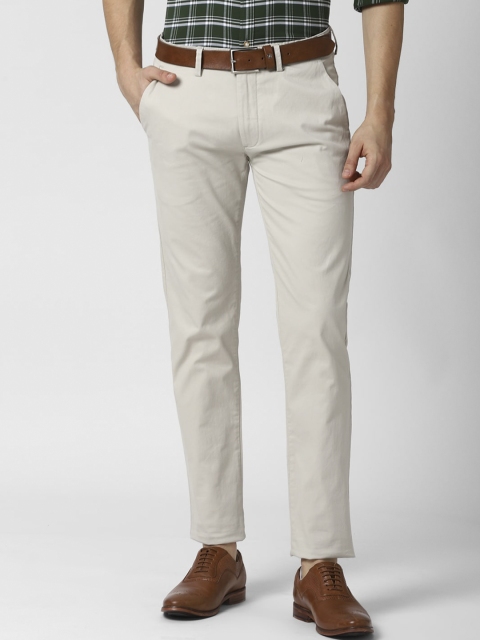 

Peter England Casuals Men Grey Slim Fit Trousers