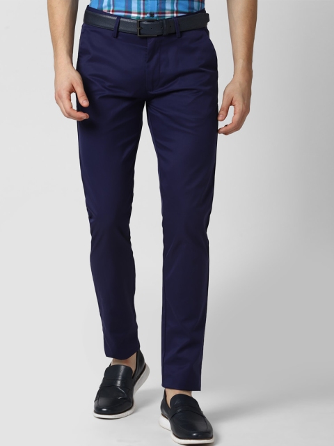 

Peter England Casuals Men Navy Blue Slim Fit Chinos Trousers