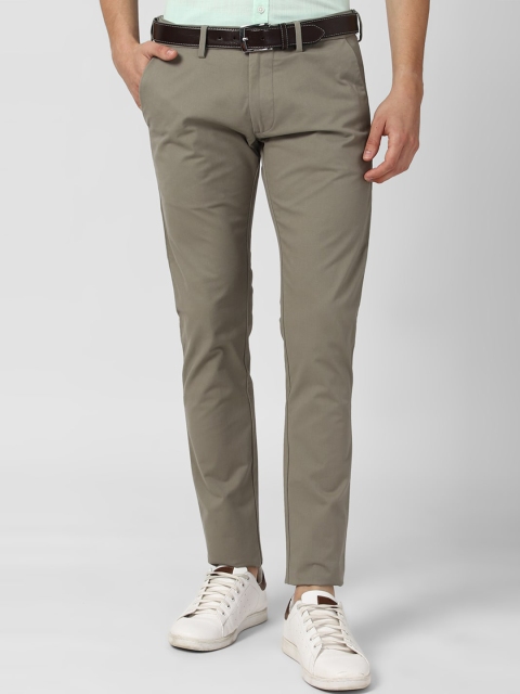 

Peter England Casuals Men Olive Green Skinny Fit Chinos Trousers