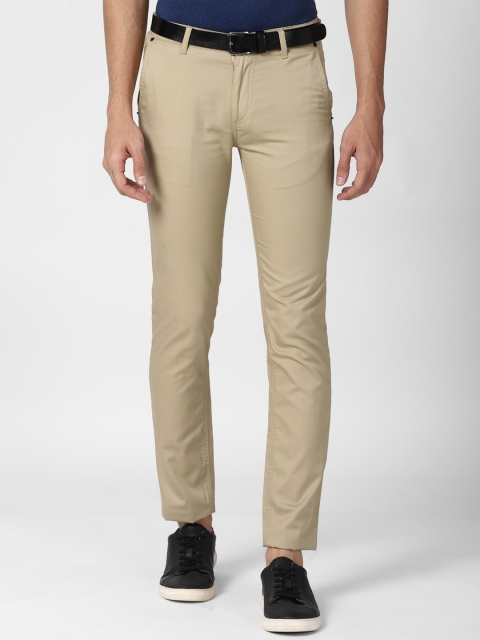 

Peter England Casuals Men Beige Slim Fit Chinos Trousers
