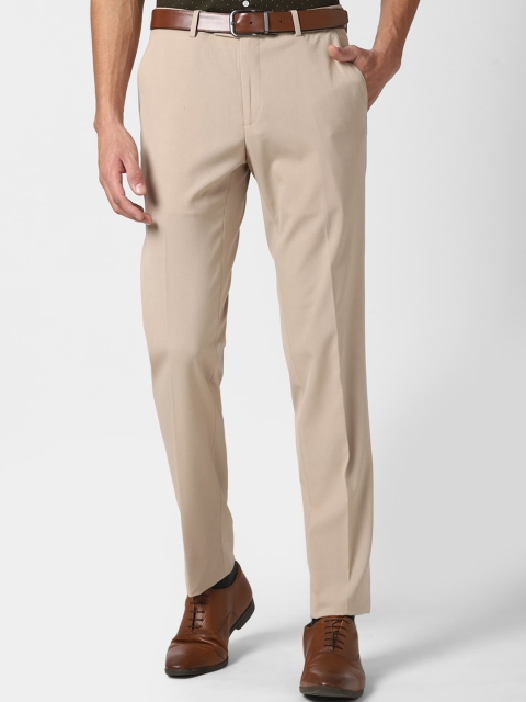 

Peter England Elite Men Beige Slim Fit Trousers