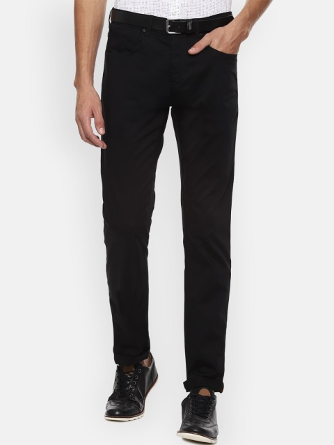 

V Dot Men Black Slim Fit Trousers