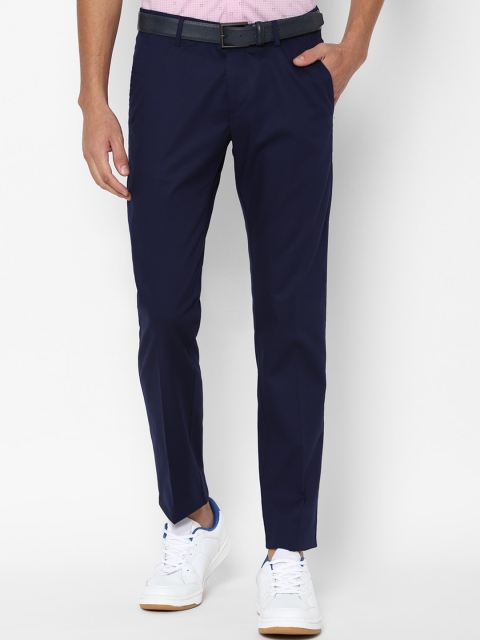 

Allen Solly Men Navy Blue Slim Fit Trousers