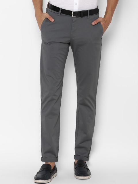 

Allen Solly Men Grey Slim Fit Trousers