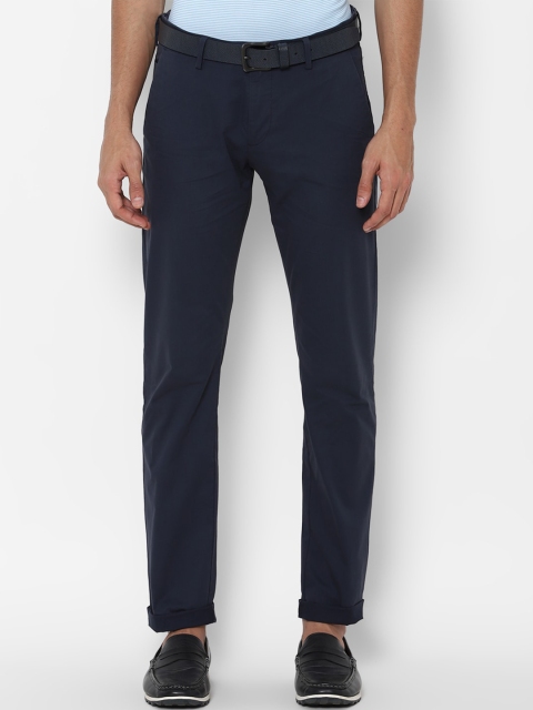 

Allen Solly Men Navy Blue Slim Fit Trousers