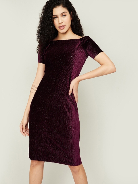 

CODE by Lifestyle Maroon Sheath Dress