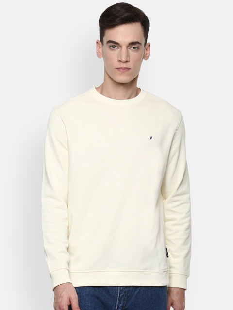 

Van Heusen Sport Men Cream Solid Sweatshirt