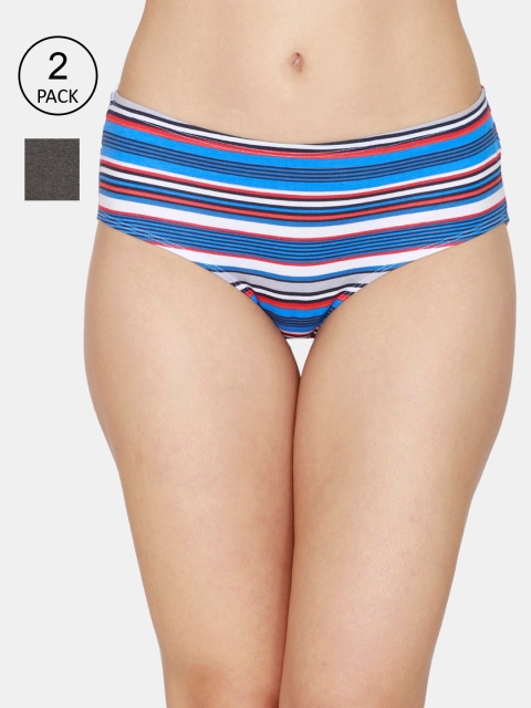 

Zivame Women Pack Of 2 Assorted Briefs