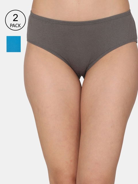 

Zivame Women Pack Of 2 Assorted Pure Cotton Briefs ZI2663FASHASRMU