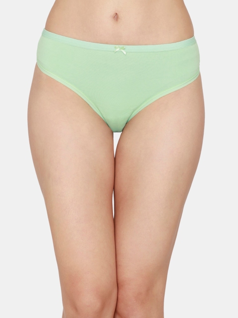 

Zivame Women Green Solid Thongs