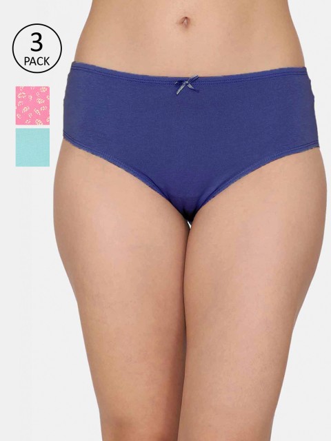 

Zivame Women Pack Of 3 Assorted Briefs